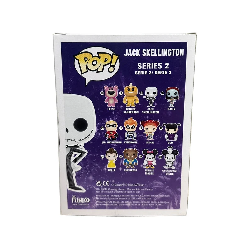 Jack Skellington #15 (Glows in the Dark) Funko Pop! - Disney Series 2 - No Sticker - Condition 8.5/10