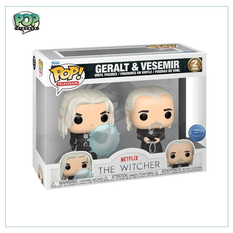 Geralt & Vesemir 2 Pack Funko Pop - The Witcher - Special Edition