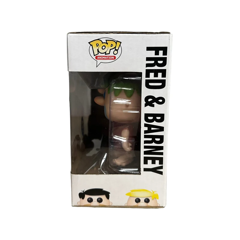 Fred & Barney (Black / Green Hair) 2 Pack Funko Pop! - The Flintstones - Gemini Collectibles Exclusive - Condition 8/10