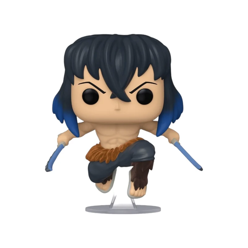 Inosuke Hashibira #875 (Unmasked Flocked Chase) Funko Pop! - Demon Slayer - Special Edition - Condition 8.5/10