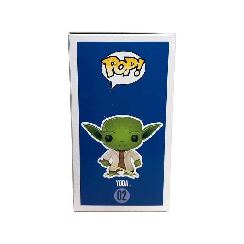 Yoda #02 (Large Writing) Funko Pop! - Star Wars - 2013 Pop! - Condition 6.5/10