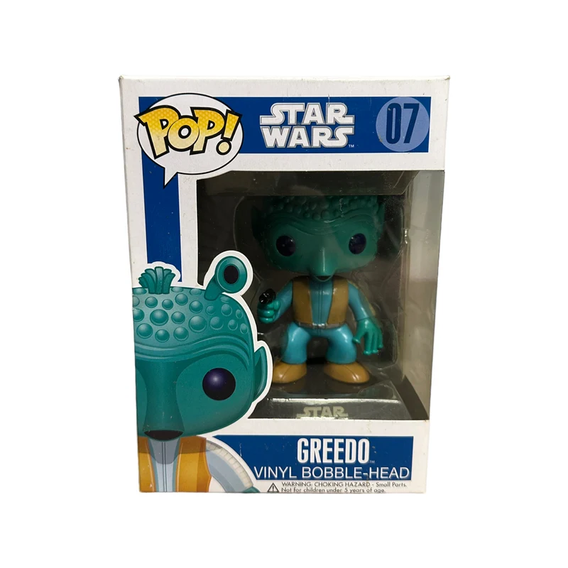 Greedo #07 (Large Writing) Funko Pop! - Star Wars - 2011 Pop! - Condition 6/10