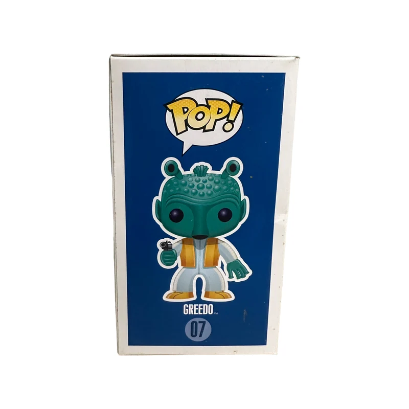 Greedo #07 (Large Writing) Funko Pop! - Star Wars - 2011 Pop! - Condition 6/10