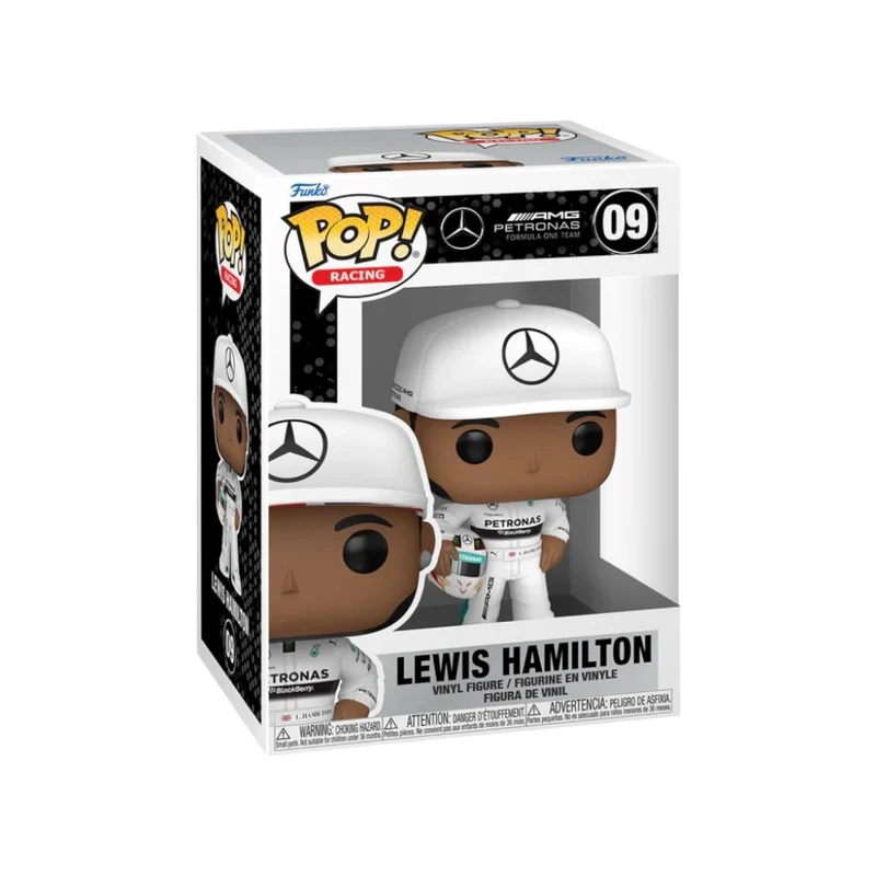 Lewis Hamilton #09 (White Race Suit) Funko Pop! - Mercedes-AMG PETRONAS Formula 1 Team