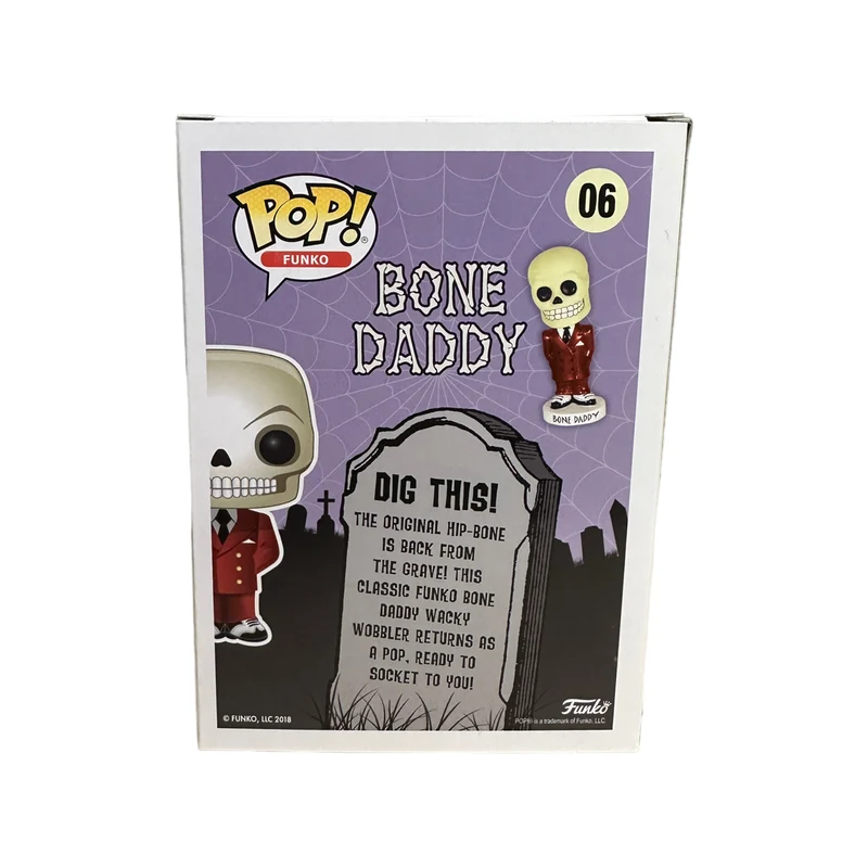 Bone Daddy #06 (Red Suit)(Glows in the Dark) Funko Pop! - Funko Fanatics Day Out 8 Exclusive - Condition 9/10