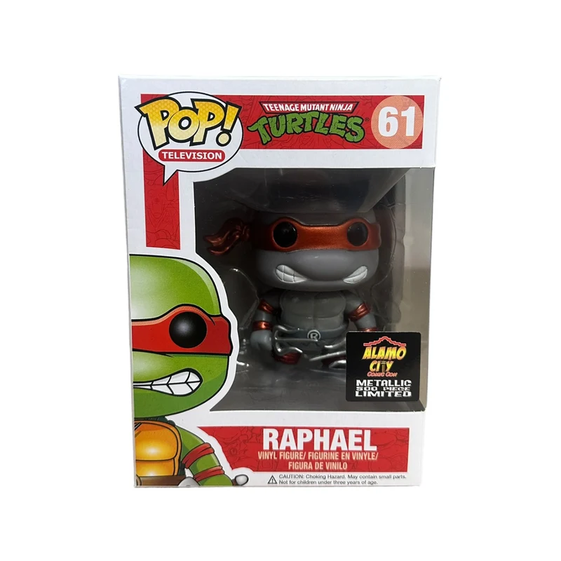Raphael #61 (Grayscale Metallic) Funko Pop! - Teenage Mutant Ninja Turtle - ACCC 2013 Exclusive LE500 Pcs - Condition 9/10