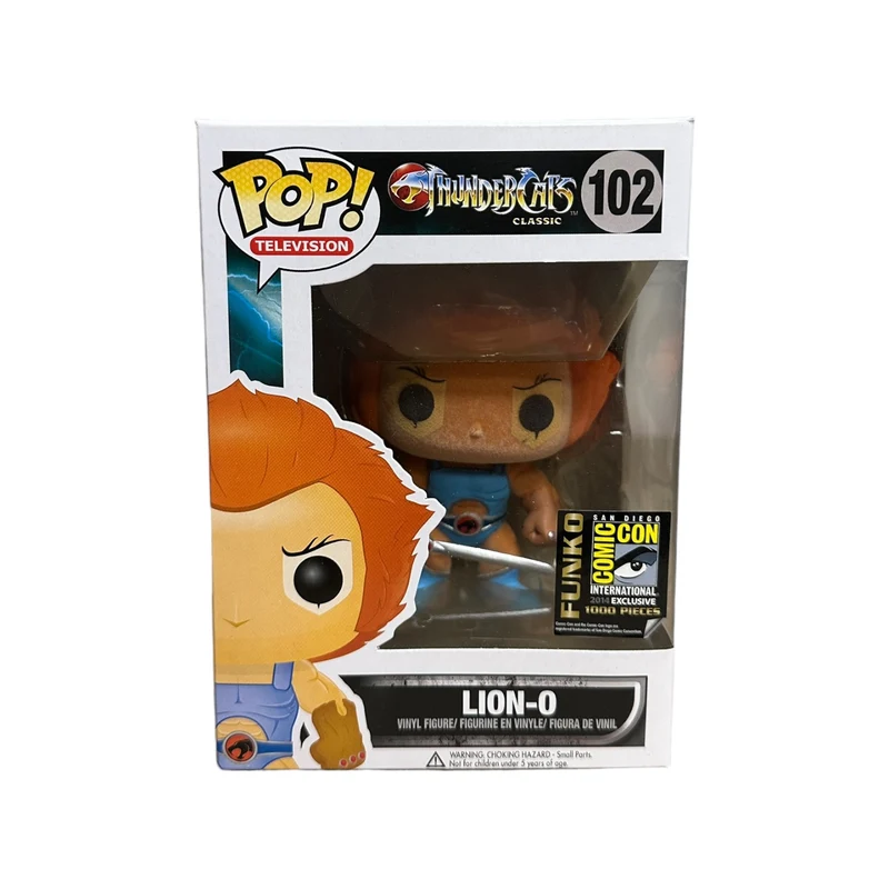 Lion-O #102 (Flocked) Funko Pop! - Thundercats - SDCC 2014 Exclusive LE1000 Pcs - Condition 9/10