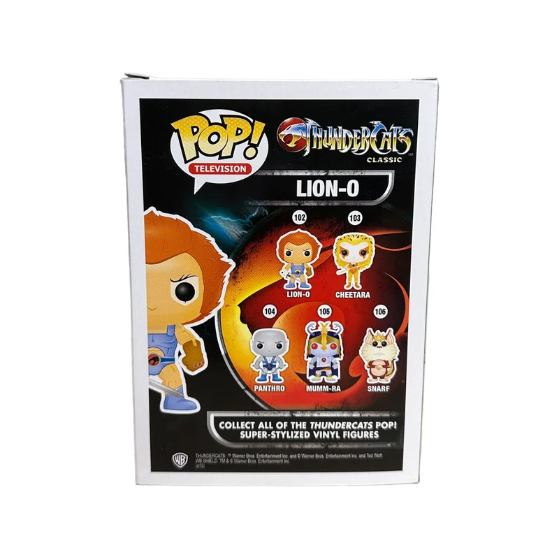 Lion-O #102 (Flocked) Funko Pop! - Thundercats - SDCC 2014 Exclusive LE1000 Pcs - Condition 9/10