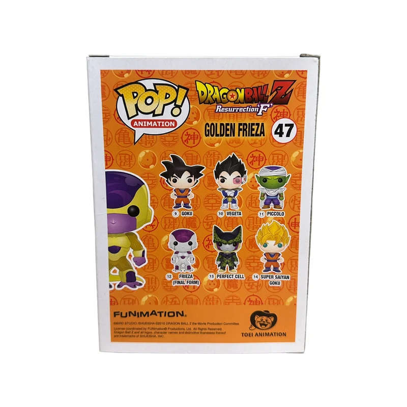 Golden Frieza #47 (Black Eyes) Funko Pop! - Dragon Ball Z Resurrection 'F' - SDCC 2015 Shared Exclusive - Condition 7/10