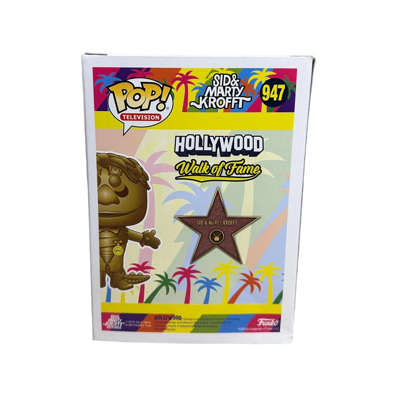 H.R. Pufnstuf #947 (Gold Metallic) Funko Pop! - Sid & Marty Krofft Pictures - Funko Hollywood Exclusive - Condition 6.5/10