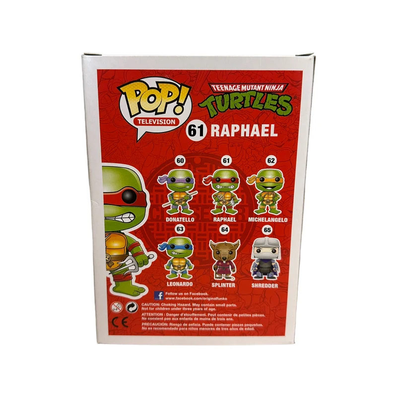 Raphael #61 (Metallic) Funko Pop! - Teenage Mutant Ninja Turtles - SDCC 2013 Exclusive LE1008 Pcs - Condition 8.75/10