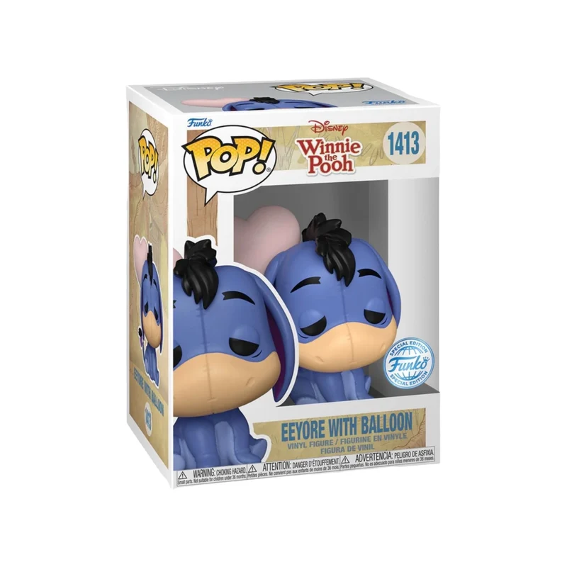 Eeyore with Balloon #1413 Funko Pop! and Winnie the Pooh (Diamond) #1104 Funko Pop! - Pop Figures Exclusive Bundle