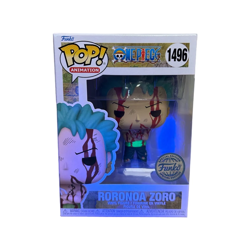 Roronoa Zoro (Nothing Happened) #1496 (Error Glow Belt) Funko Pop! - One Piece - Special Edition