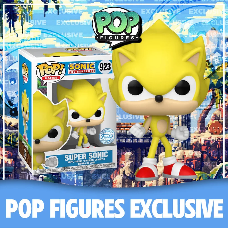 Super Sonic #923 with a Chance of Chase Funko Pop! - Sonic the Hedgehog - Special Edition - Pop Figures Exclusive