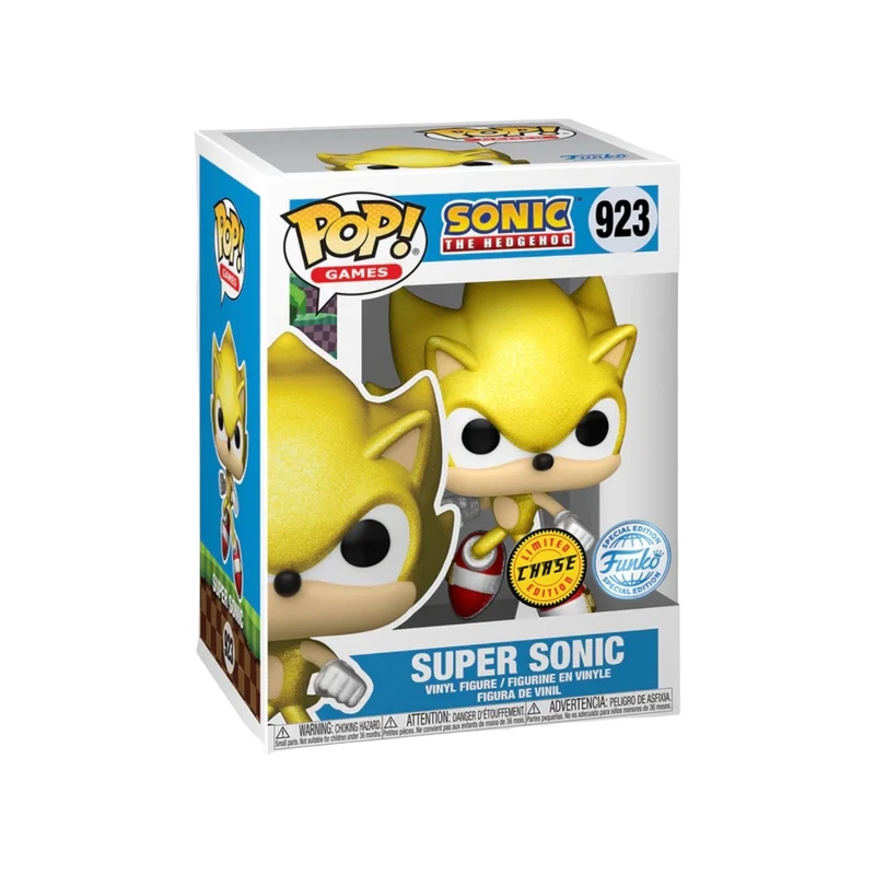 Super Sonic #923 with a Chance of Chase Funko Pop! - Sonic the Hedgehog - Special Edition - Pop Figures Exclusive