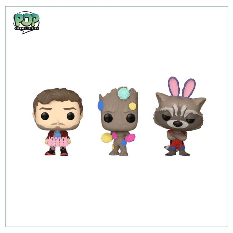 Star Lord, Groot, Rocket Funko Carrot Pocket Pop - Marvel
