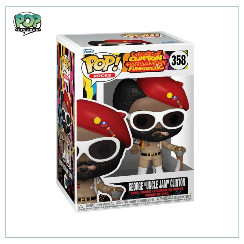 George 'Uncle Jam' Clinton #358 Funko Pop! - George Clinton Parliament Funkadelic