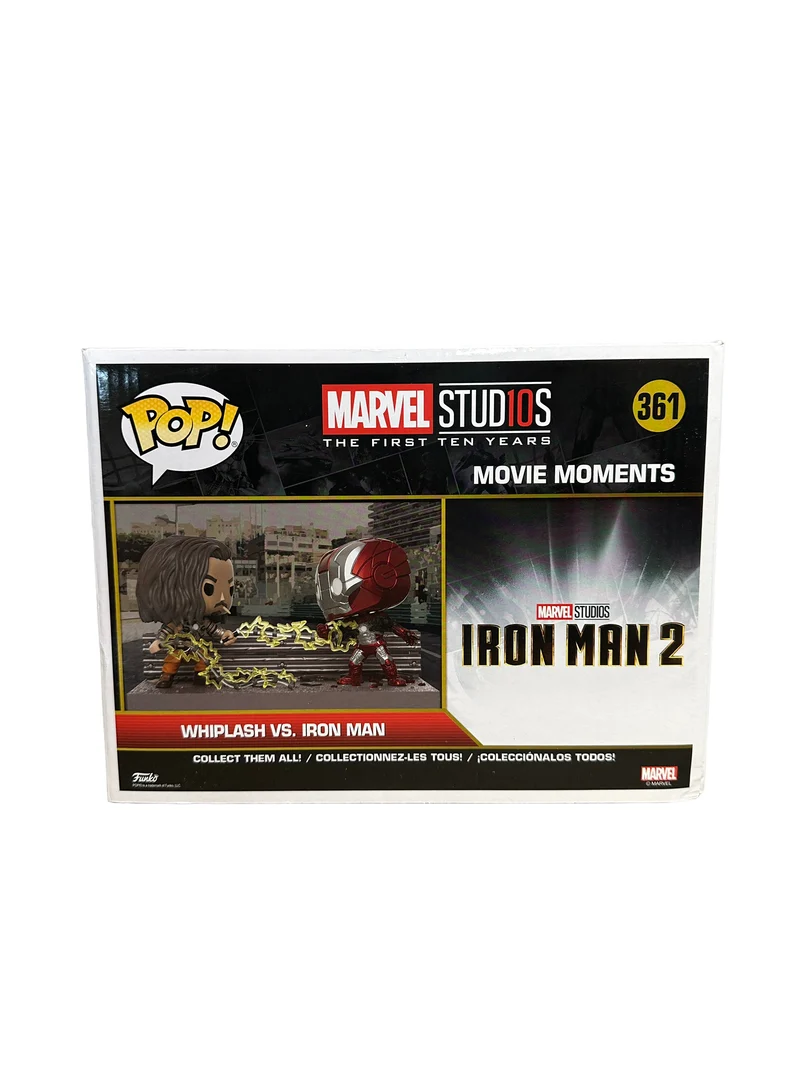 Whiplash Vs. Iron Man #361 Funko Pop Movie Moments! - Marvel Studios First Ten Years - Marvel Collector Corps Exclusive - Condition 7.5/10