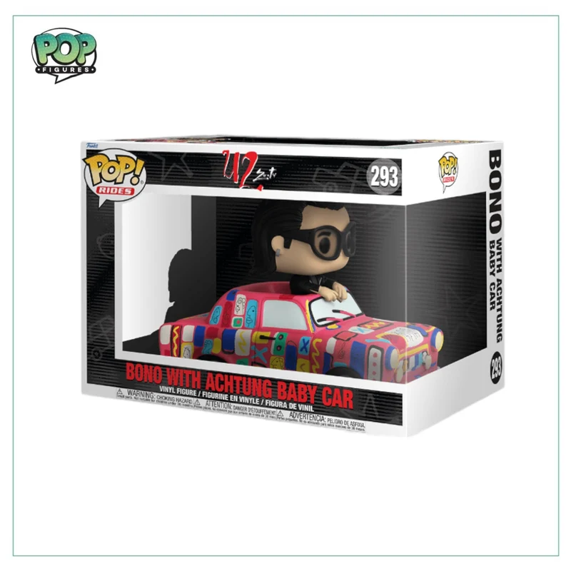 Bono With Achtung Baby Car #293 Deluxe Funko Pop! Rides - U2 Zoo TV