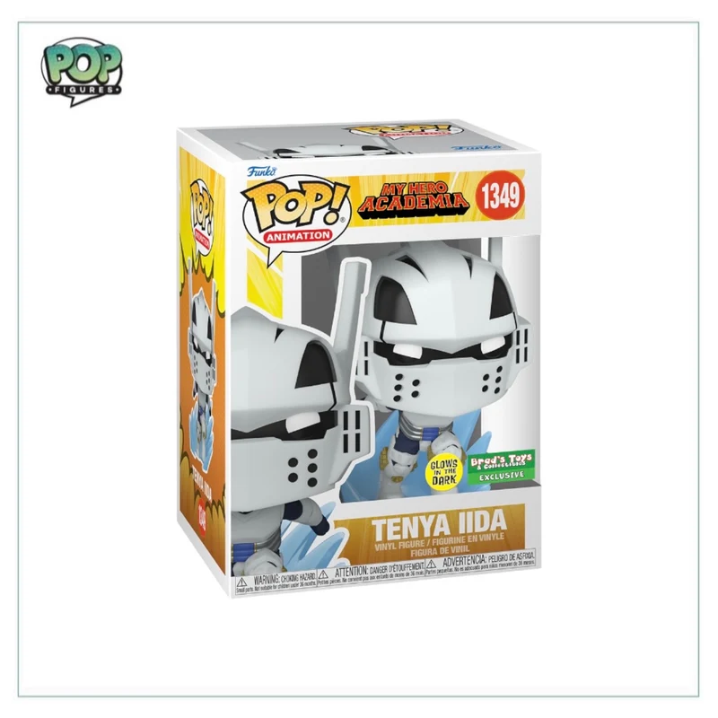 Tenya Iida #1349 (Glows in the Dark) Funko Pop! - My Hero Academia - Brad's Toys & Collectibles Exclusive