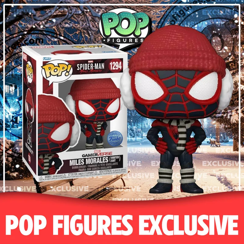 Miles Morales (Winter Suit) #1294 Funko Pop! - Spider-Man Miles Morales GamerVerse - Pop Figures Exclusive