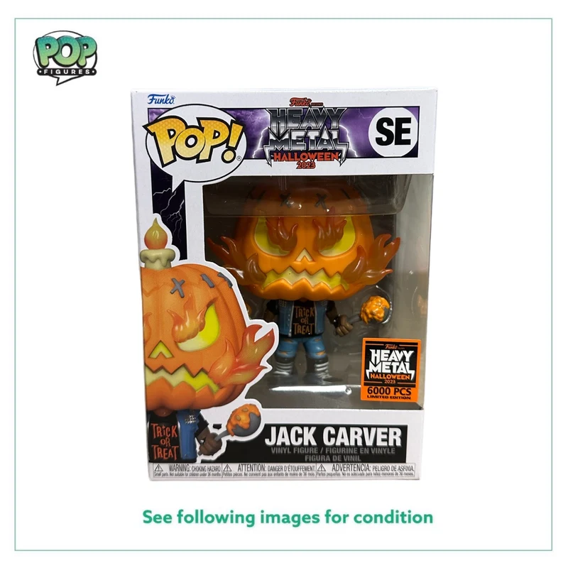 Jack Carver Funko Pop! - Heavy Metal Halloween 2023 Exclusive LE6000 Pcs - Condition 7.5/10