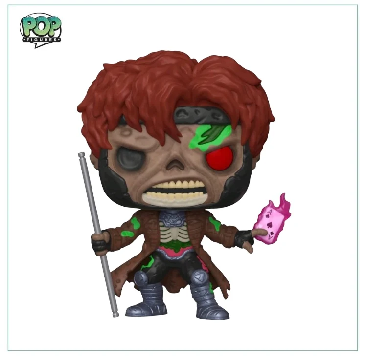 Zombie Gambit (Glow In The Dark) #793 Funko Pop! Marvel Zombies, Box Lunch Exclusive