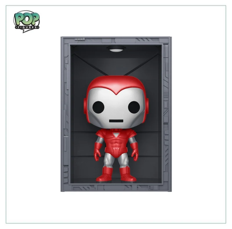 Hall Of Armor: Iron Man Model 8 Silver Centurion (Metallic) #1038 Deluxe Funko Pop! - Marvel - PX Previews Exclusive