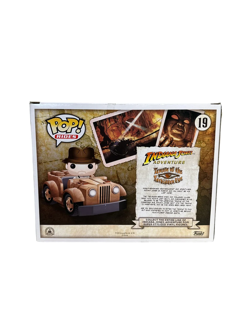Indy's Ride #19 Funko Pop Rides! - Indiana Jones Adventure - NYCC 2016 Exclusive - Condition 7.5/10