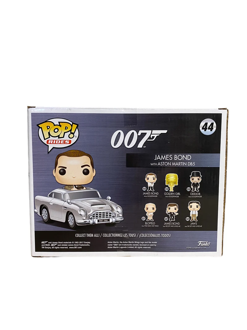 James Bond with Aston Martin DB5 #44 Funko Pop Ride! - 007 - 2017 Pop! - Condition 8.75/10