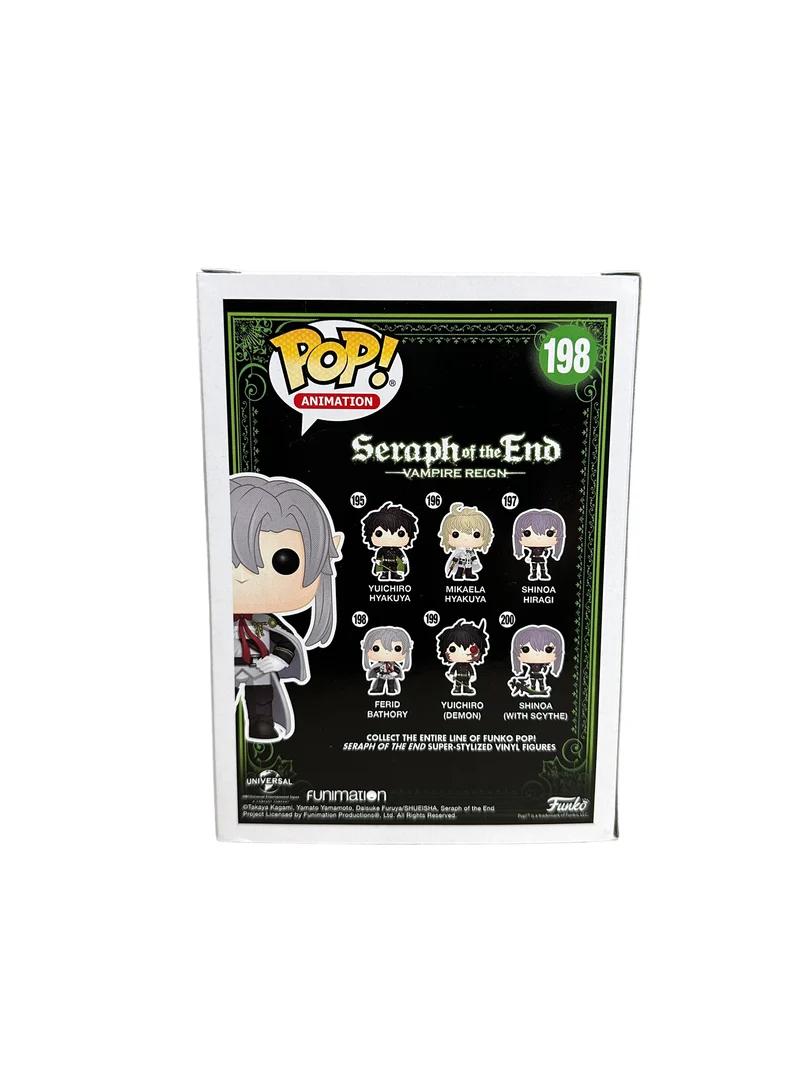 Ferid Bathory #198 Funko Pop! - Seraph of the End: Vampire Reigns - 2017 Pop! - Condition 8.5/10