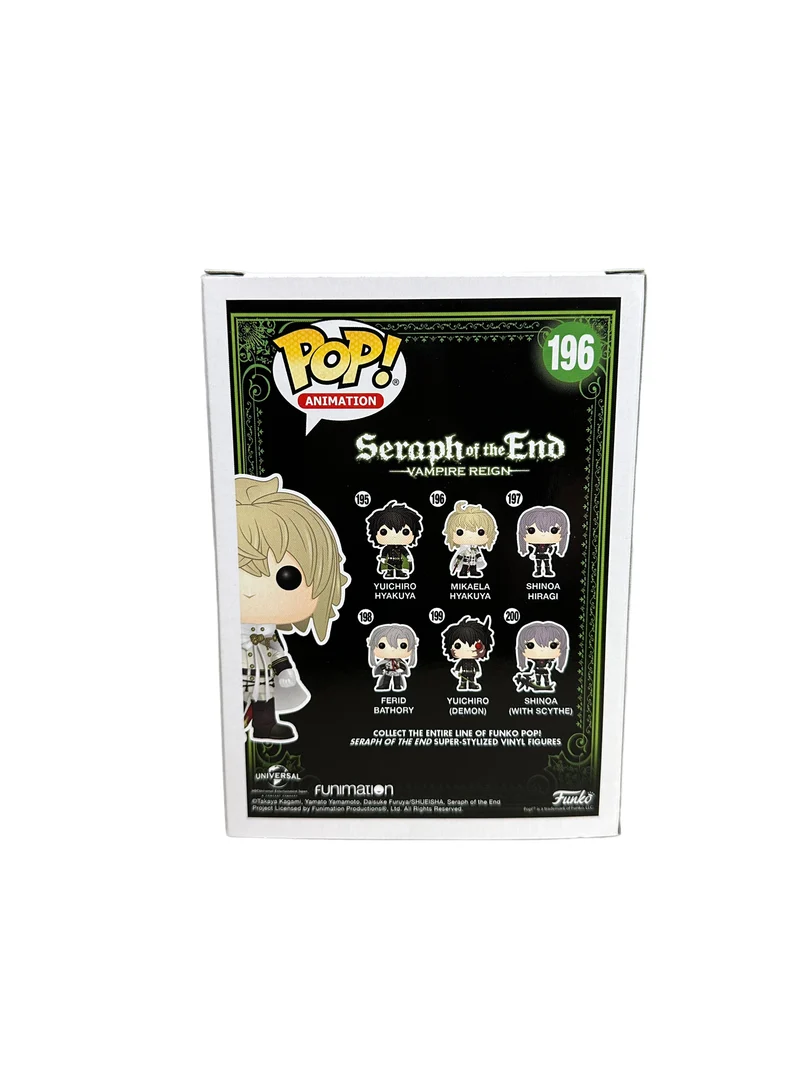 Mikaela Hyakuya #196 Funko Pop! - Seraph of the End: Vampire Reign - Condition 6.5/10