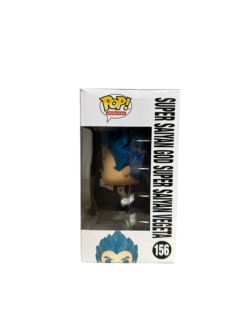 Super Saiyan God Super Saiyan Vegeta #156 (Metallic) Funko Pop! - Dragon Ball Resurrection 'F' - GameStop Exclusive - Condition 7.5/10