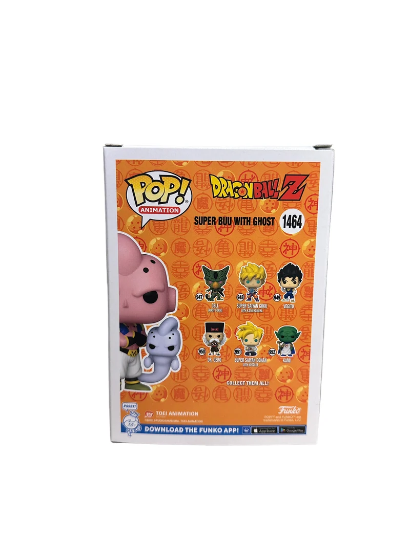 Super Buu with Ghost #1464 (Glow Chase) Funko Pop! - Dragon Ball Z - Chalice Collectibles Pre-Release Exclusive - Condition 9.5/10