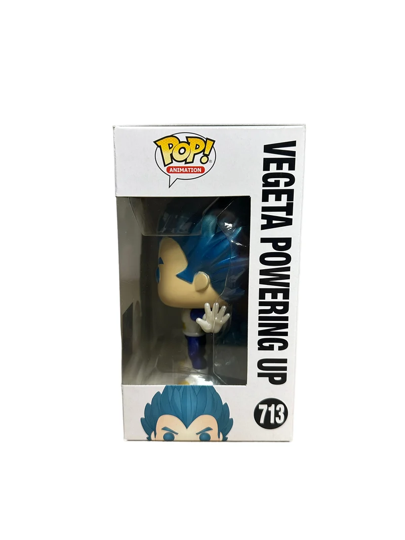 Vegeta Powering Up #713 (Metallic Chase) Funko Pop! - Dragon Ball Super - Chalice Collectibles Exclusive - Condition 8.75/10