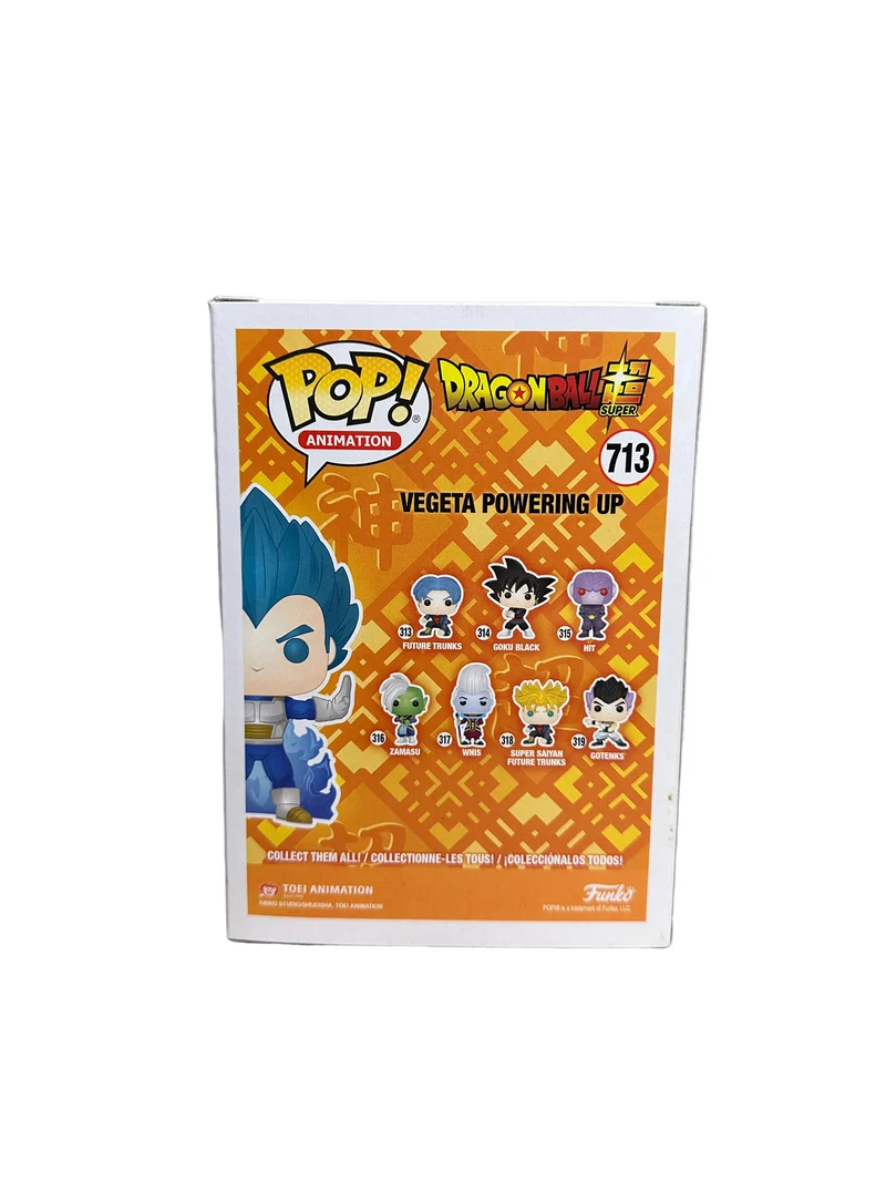 Vegeta Powering Up #713 (Metallic Chase) Funko Pop! - Dragon Ball Super - Chalice Collectibles Exclusive - Condition 8.75/10