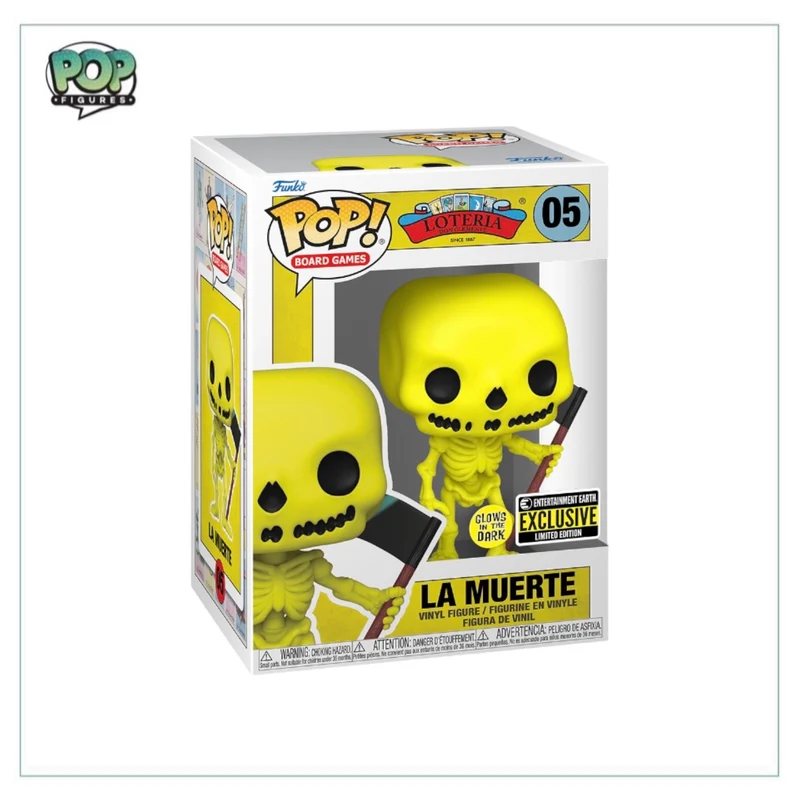 La Muerte #05 (Glows in the Dark) Funko Pop! - Loteria Don Clemente - Entertainment Earth Exclusive