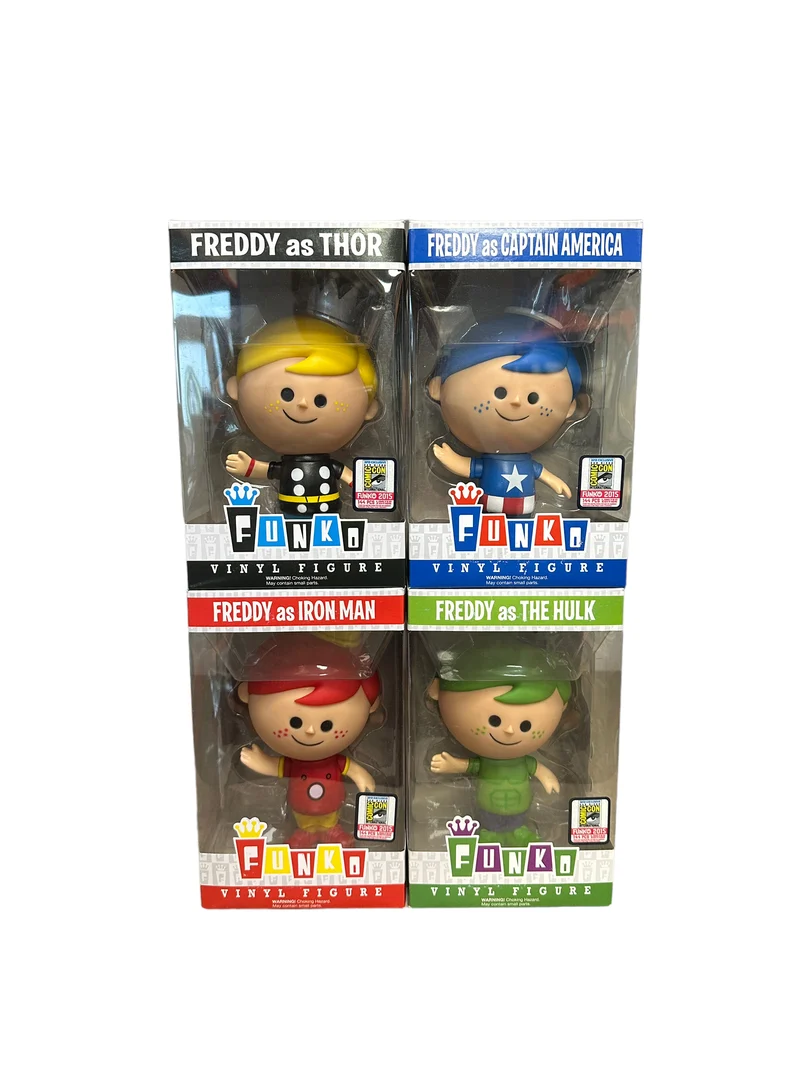 Freddy Funko Avengers Retro Vinyl Figure Set! - SDCC 2015 Exclusive LE144 Pcs Each! - Condition Varied