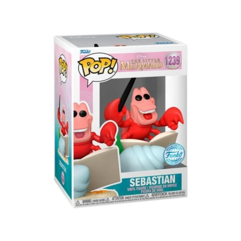 Sebastian #1239 (Conductor) Funko Pop! - The Little Mermaid - Pop Figures Exclusive - Special Edition