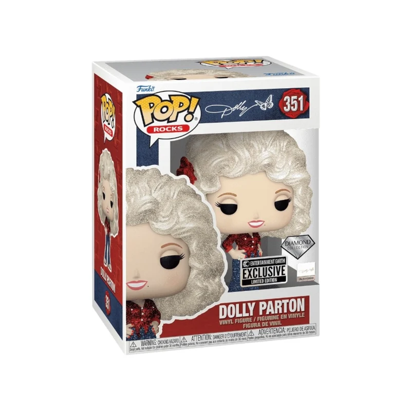 Dolly Parton #351 (Diamond Collection) Funko Pop! - Rocks - Entertainment Earth Exclusive