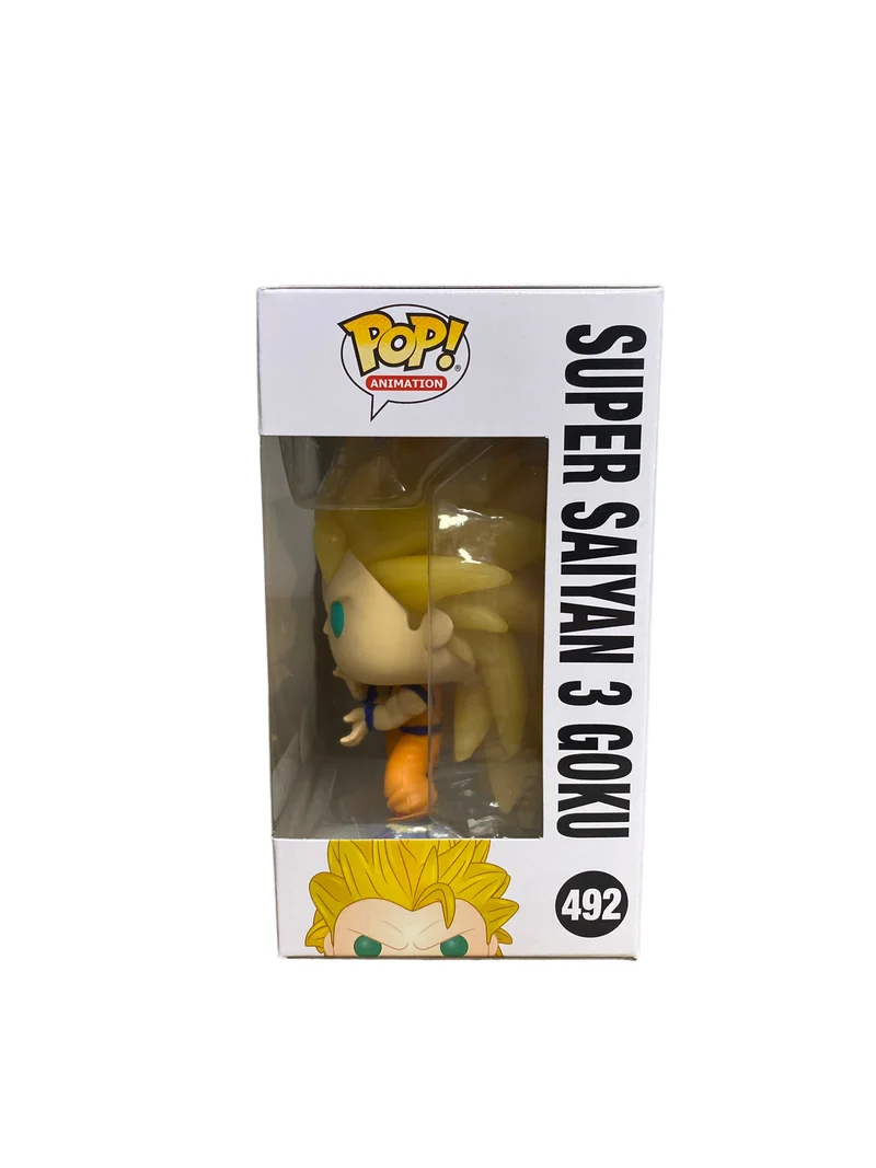 Super Saiyan 3 Goku #492 (Glow in the Dark) Funko Pop! - Dragon Ball Z - GameStop Exclusive - Condition 9/10