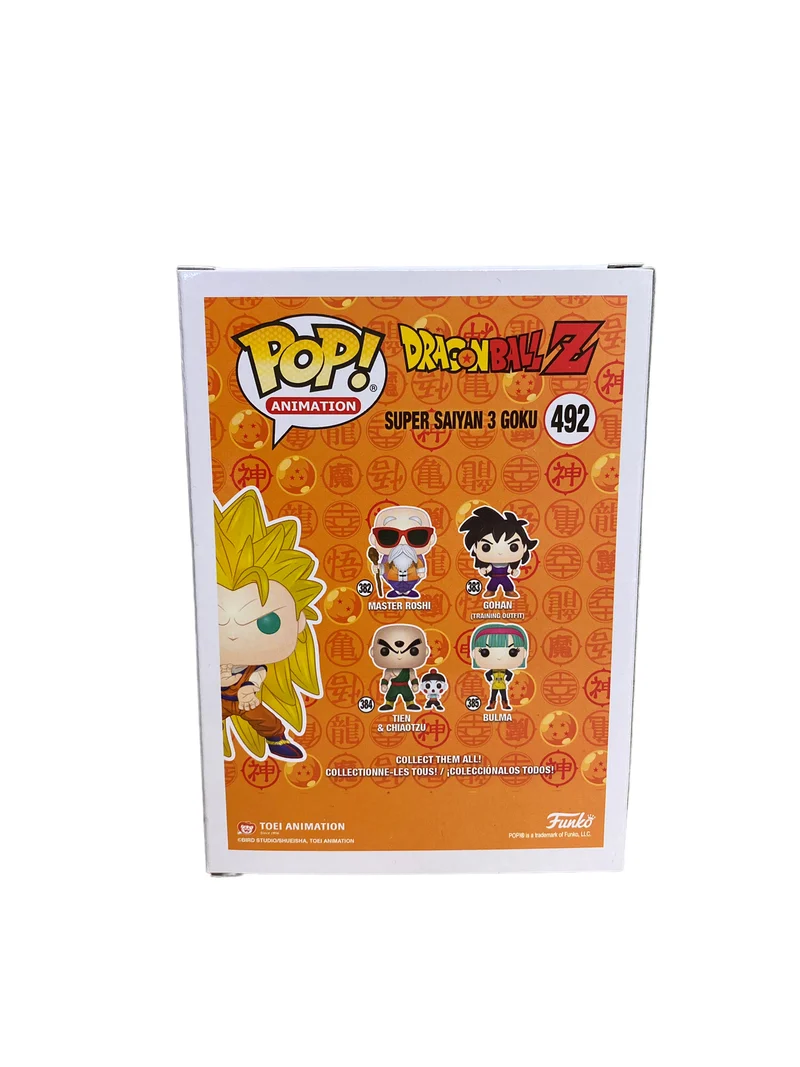 Super Saiyan 3 Goku #492 (Glow in the Dark) Funko Pop! - Dragon Ball Z - GameStop Exclusive - Condition 9/10