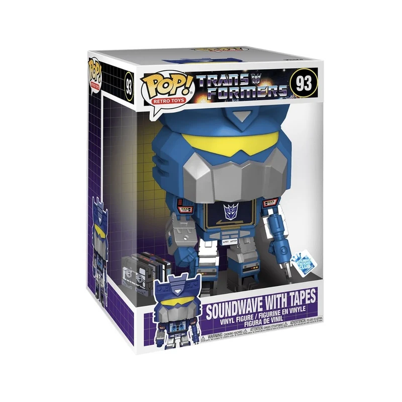 Soundwave With Tapes #93 Deluxe 10” Funko Pop! Transformers - GameStop Exclusive