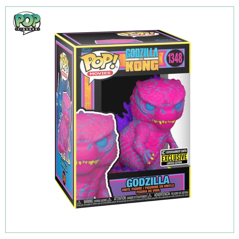 Godzilla #1348 Funko Pop! - Godzilla vs Kong - Blacklight - Entertainment Earth Exclusive