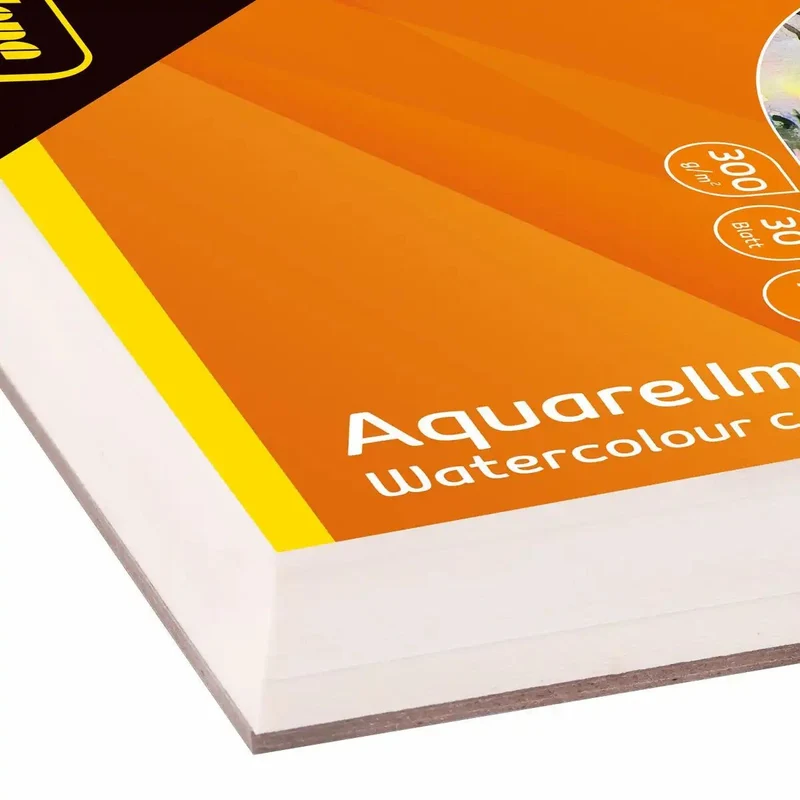 Idena Aquarellmalblock 300g/m² kopfgeleimt DIN A4 30 Blatt