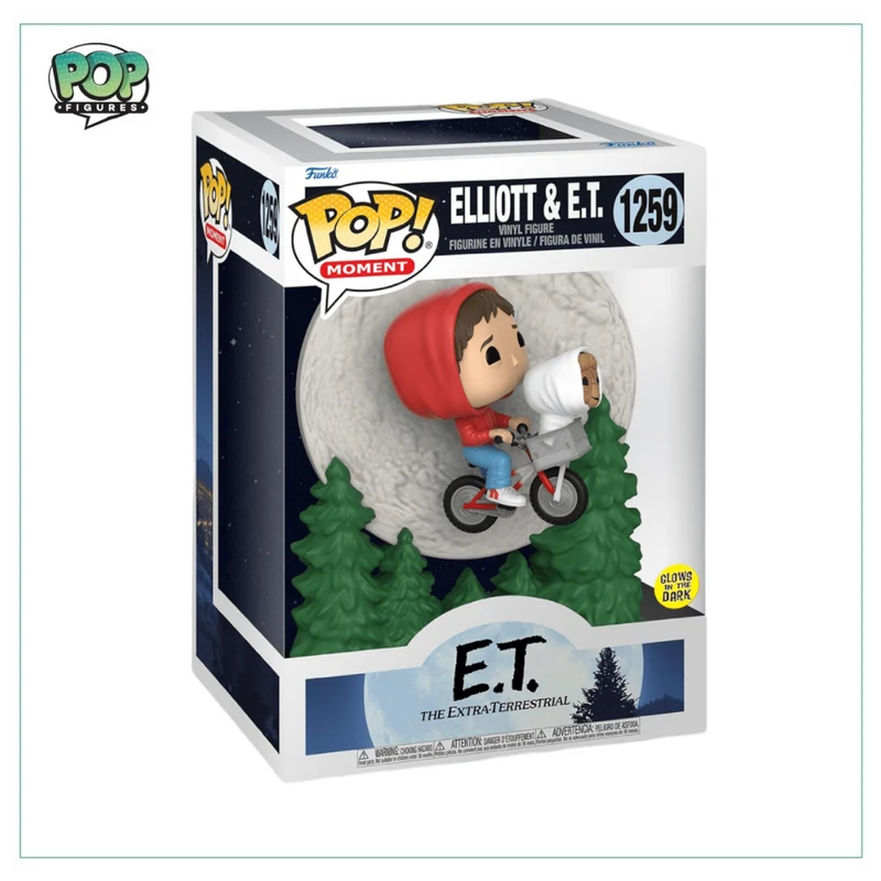 Elliott & E.T. (Glows in the Dark) #1259 Funko Pop! - E.T