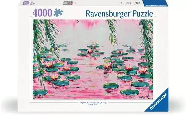 Puzzle 4000 Teile - Pink Water Lilies