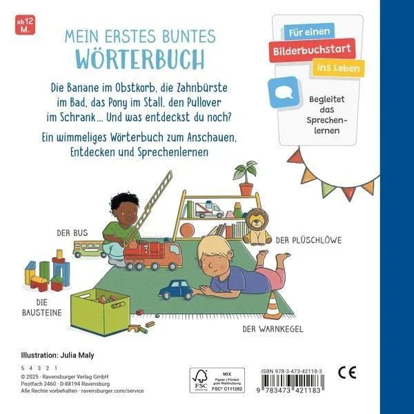 Meine Wörter – Meine Welt: Mein erstes buntes Wörterbuch