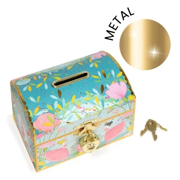 Spardose Ballerina mit Schloss – Djeco