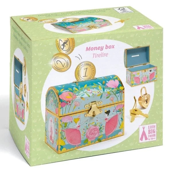 Spardose Ballerina mit Schloss – Djeco